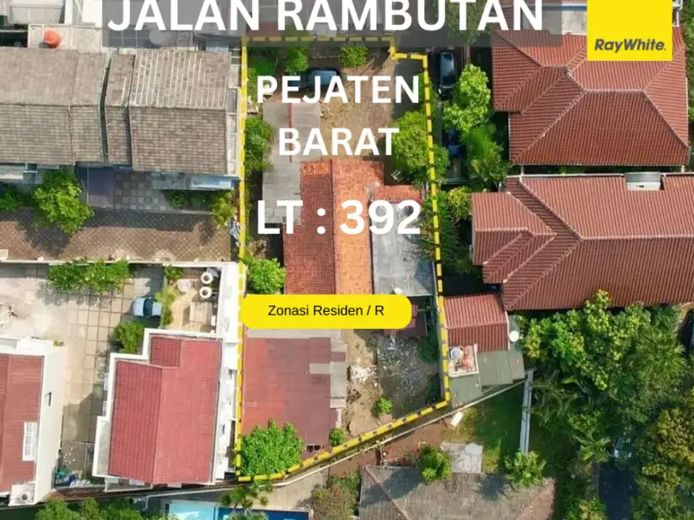 Rare Listing! Lahan 392 Sqm, Pejaten Barat - Ideal Untuk Kos atau Cluster!