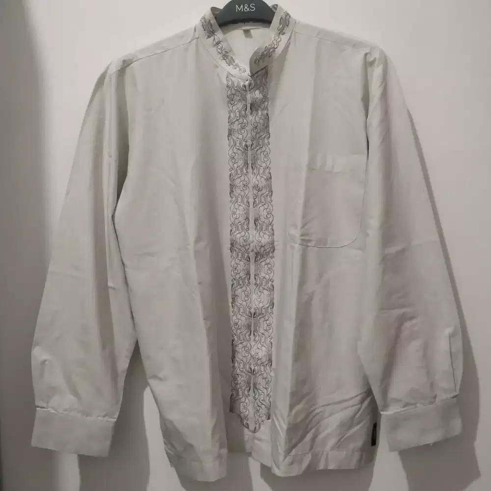 Kemeja Koko Atlas Elegant Lengan Panjang Pria Original Baju Muslim