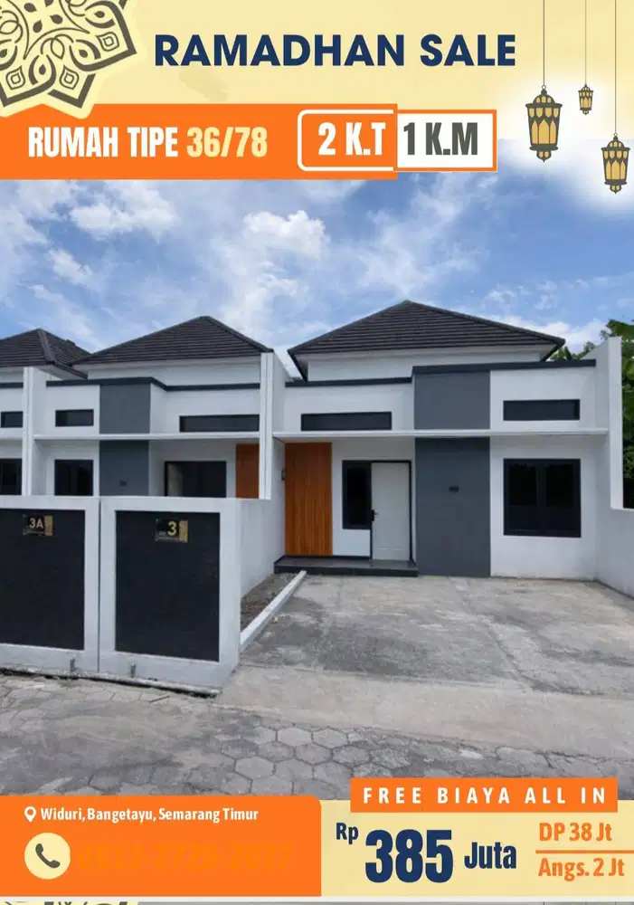 Rumah di banget ayu DP 38 juta di semarang timur