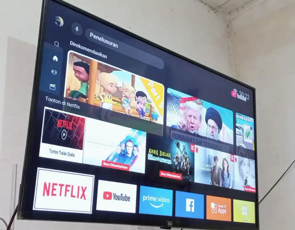 Tv Smart Digital Android LG 55 inch masih bagus 10bulan pakai,msh gres