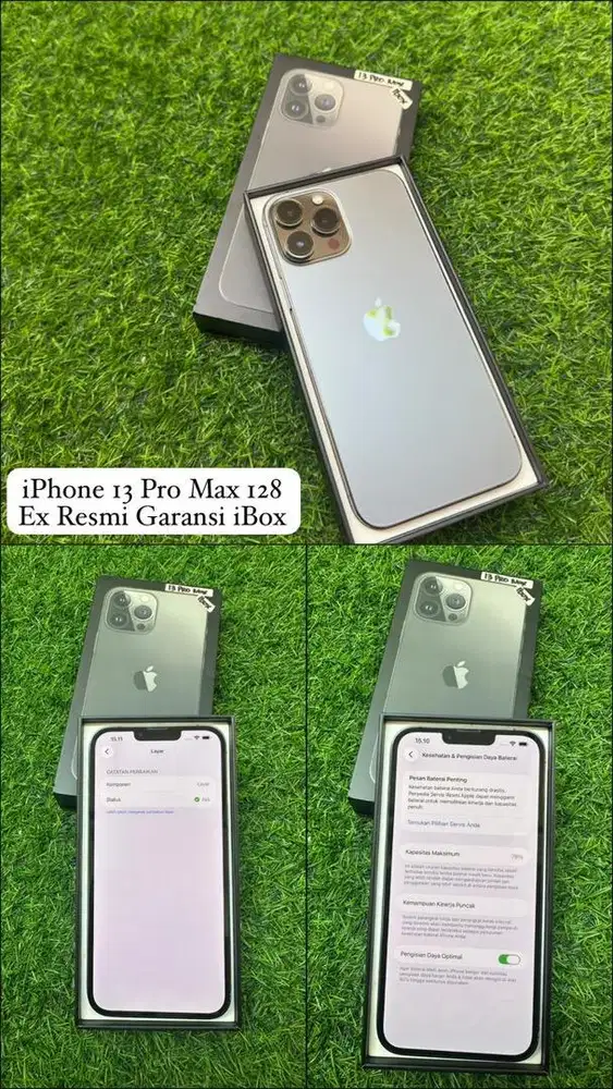 iPhone 13 Pro Max 128 Gb Graphite Second Terawat Resmi iBox