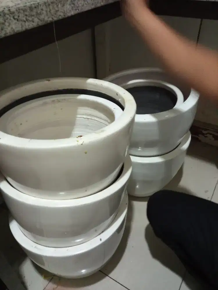 Jual Vas Pot Bunga Kramik UK 35/35