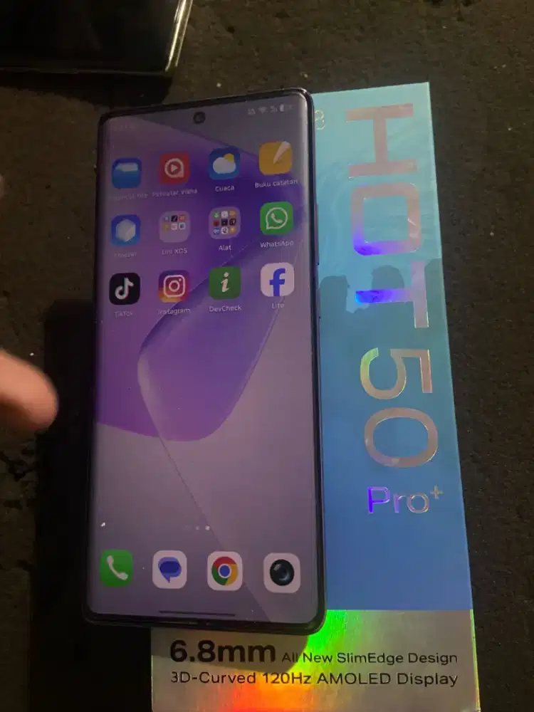 Infinix hot 50 pro+ 8/256 nomin fullset garansi aktif jual aja