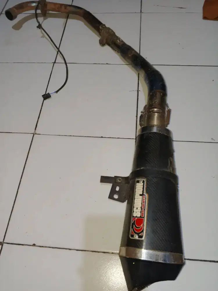 Juwal knalpot racing scorpion red power