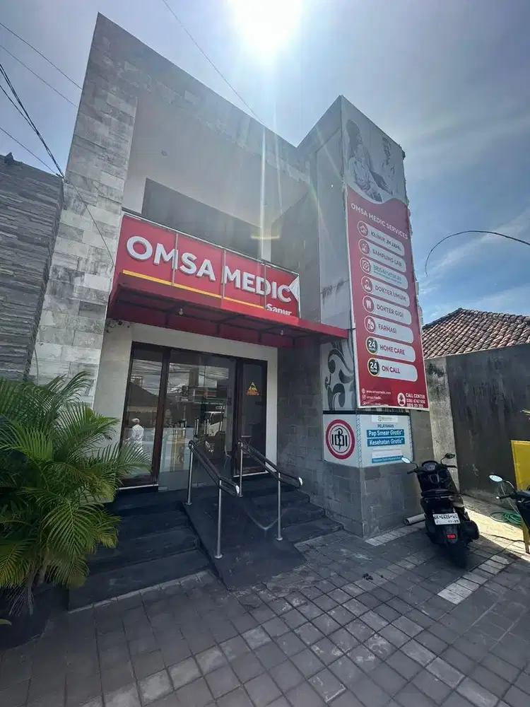 Disewakan ruko 2 lantai - Strategis lokasi SANUR ! ( Ex klinik )