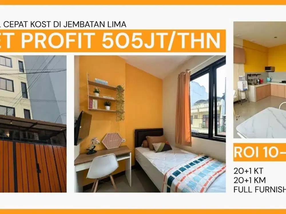 Investasi Rumah Kos Strategis Selalu Penuh di Jembatan 5 Jakarta Barat