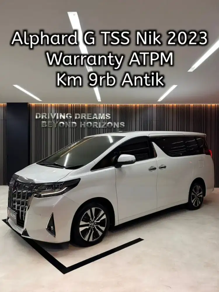 Toyota Alphard 2.5 G TSS ATPM 2023 Putih Km9rb D252XIP