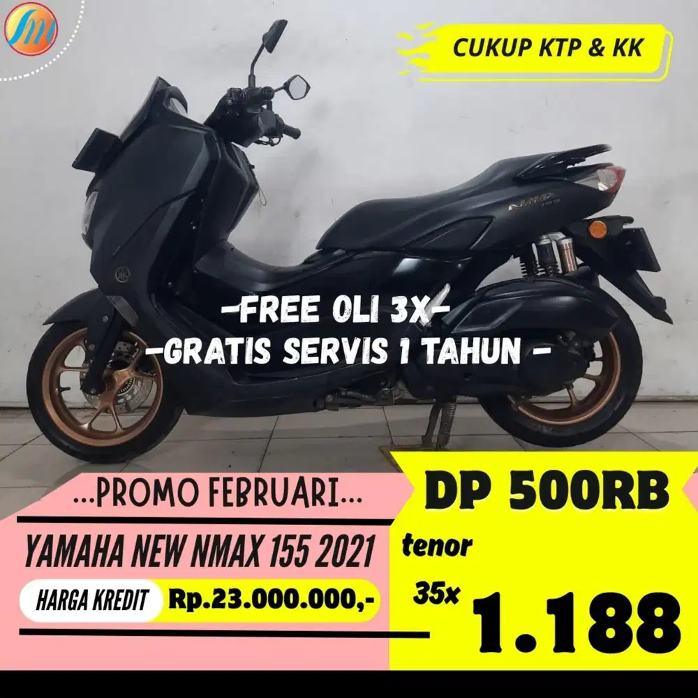 YAMAHA NEW NMAX 155 2021 DP HANYA 500RB ANGSURAN SANGAT RINGAN KTP KK