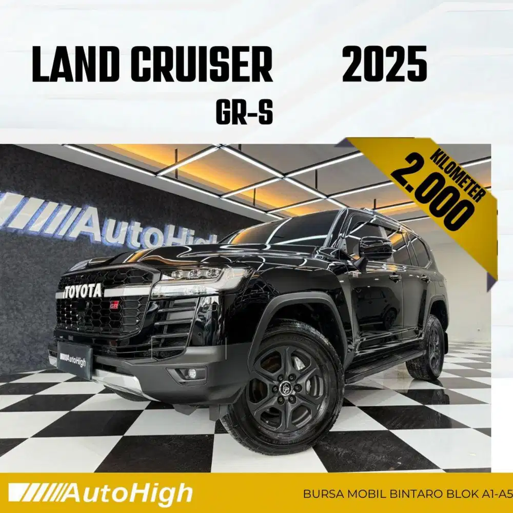 DP10% [Km2.000] Land Cruiser GR 2025 Black / VXR Reg 2024 #AUTOHIGH