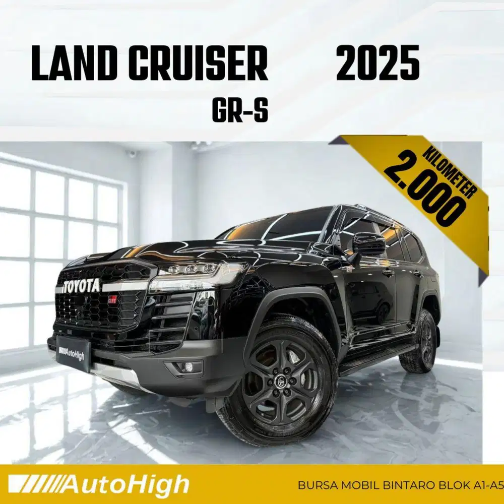 DP10% [Km2.000] Land Cruiser GR 2025 Black Reg 2026 #AUTOHIGH