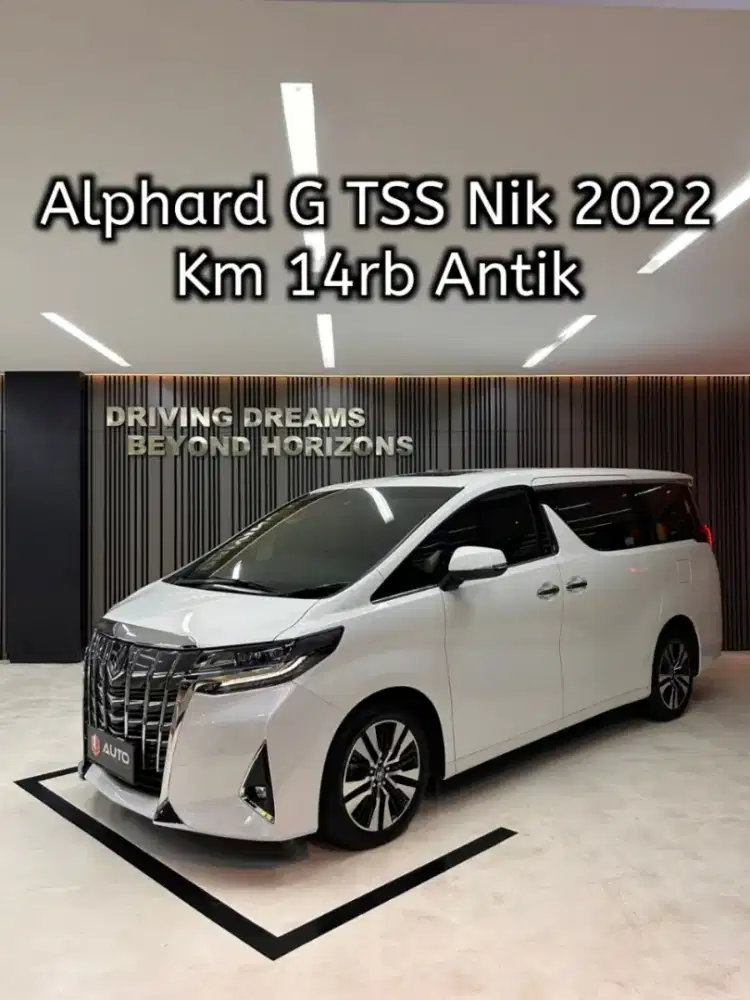 Toyota Alphard 2.5 G TSS ATPM 2023 Putih Km14rb Nik 2022 B2259UZW