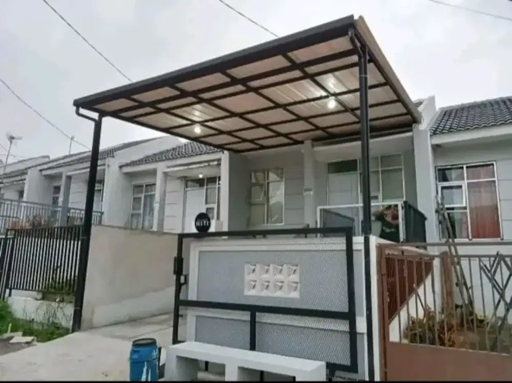 Kanopi atap alderon include talang air part 062