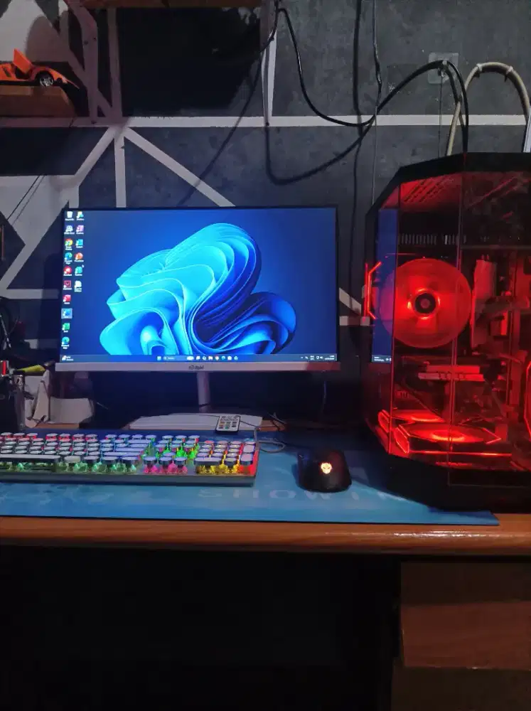 Fullset PC Monitor Intel gen 12f tercepat ambil BU