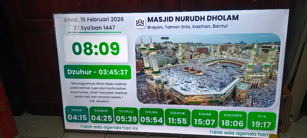 TV MASJID PENUNJUK WAKTU SHOLAT MODERN