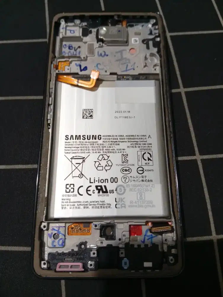 LCD Samsung Galaxy A53 5G + Baterai Orisinil