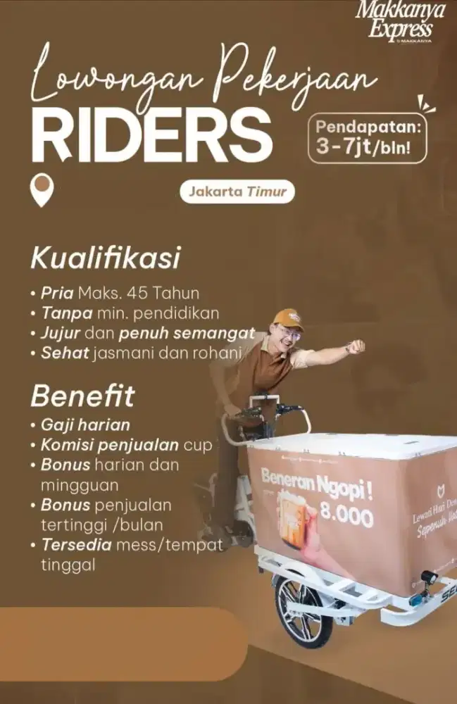 LOWONGAN KERJA JUAL KOPI KELILING