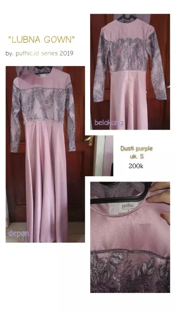 Preloved dress kondangan by puthic Lubna series 2019