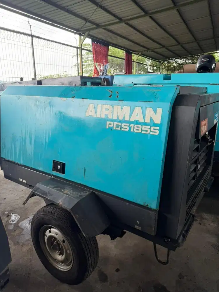 dijual air compressor airman pds 185s tahun 2018 kondisi siap kerja