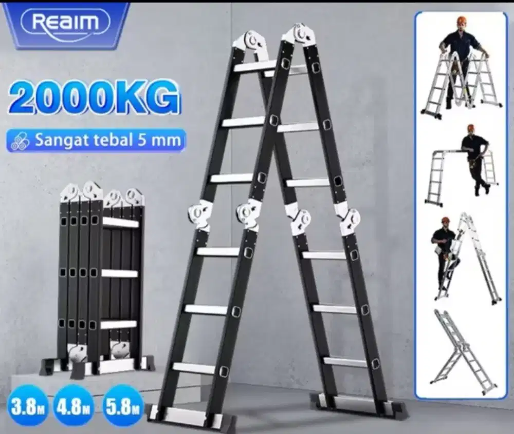 Jual Tangga Lipat  Alumunium Multifungsi