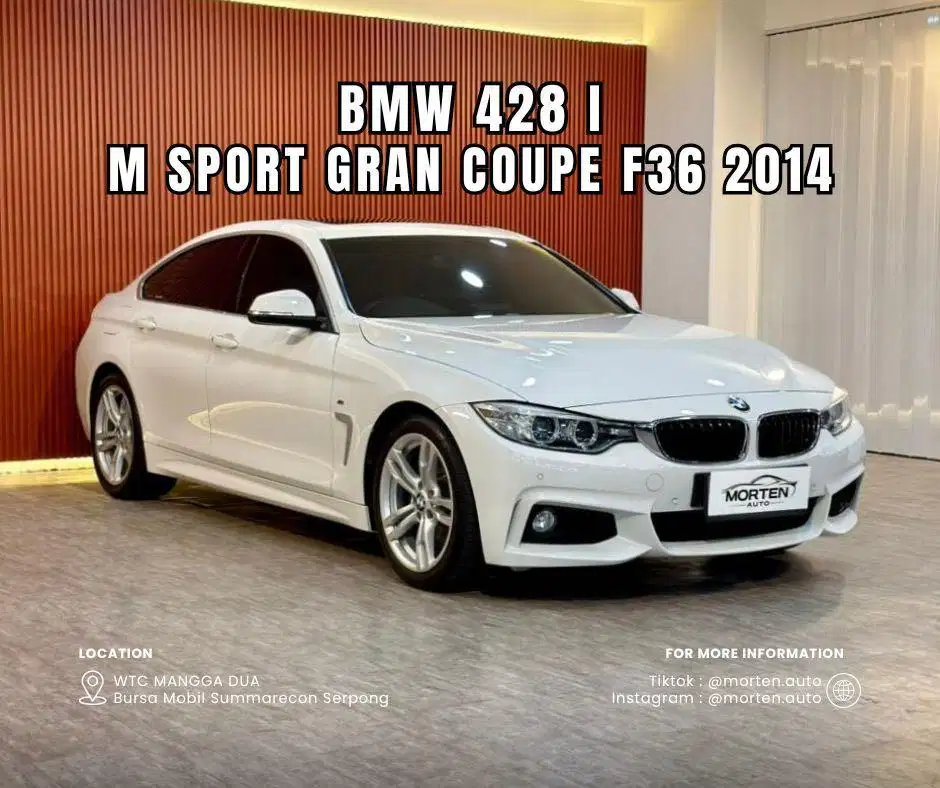 BMW 428i M Sport Gran Coupe F36 2014 Odo 75 Ribu Record Bergaransi