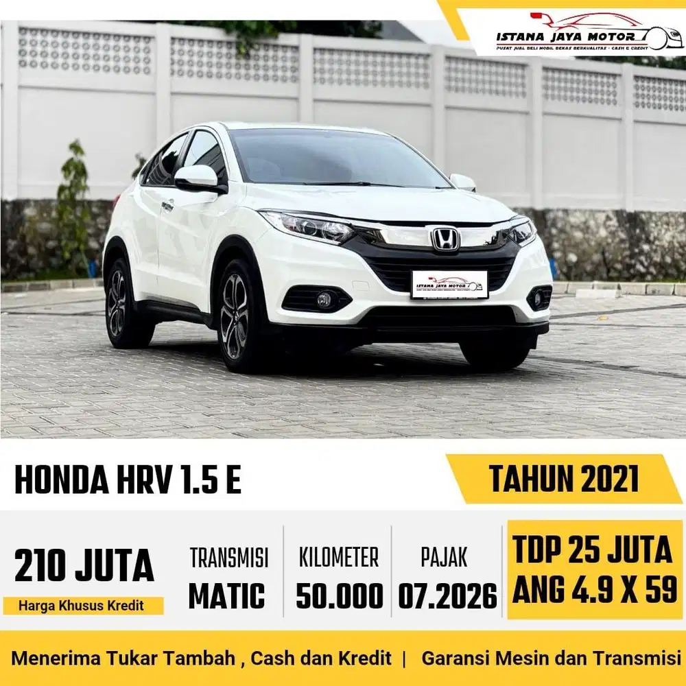 LOW KM Honda HR-V 1.5 E Automatic 2021
