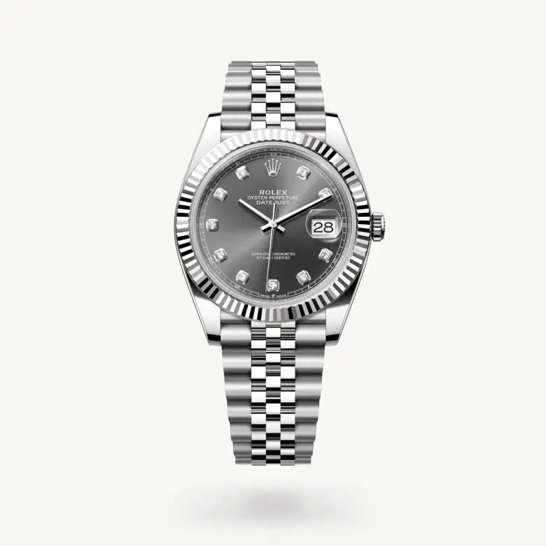 Rolex New Datejust II 41m, Diamond Index Rhodium Dial Jubilee