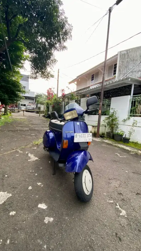 VESPA EXCEL 150 TAHUN 2005 ORIGINAL BLUE COBALTO