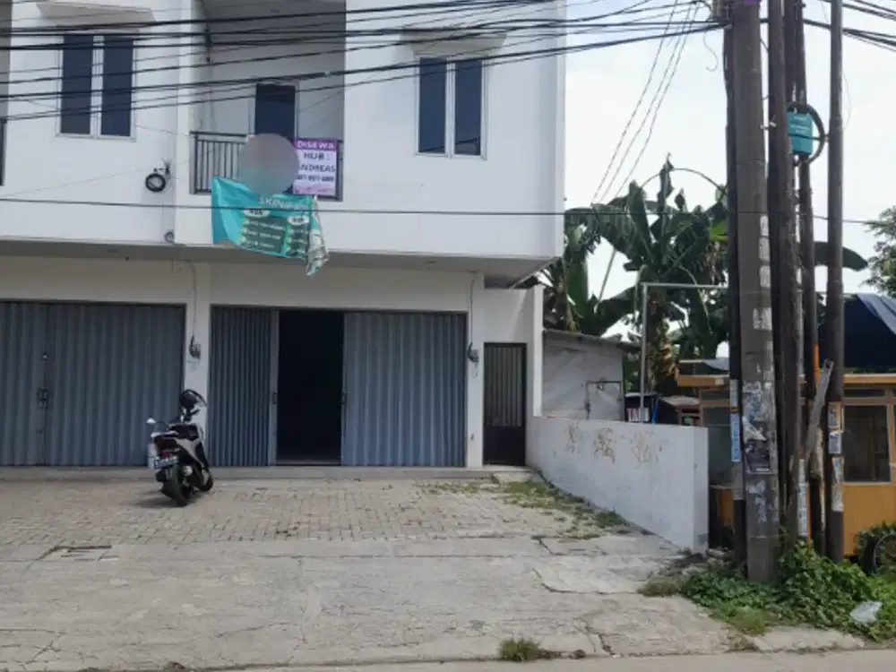 Disewakan ruko traffic ramai bebas banjir di jalan Dahlia Indah Raya Harapan Indah Bekasi