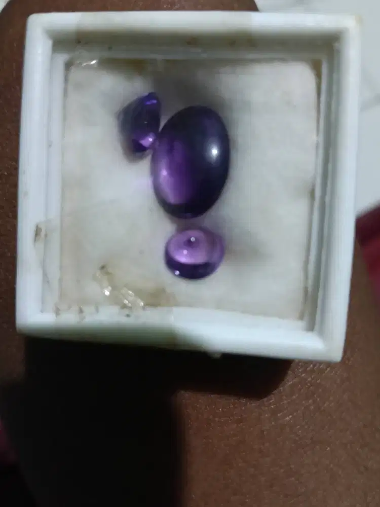 Batu kecubung 3 pasang