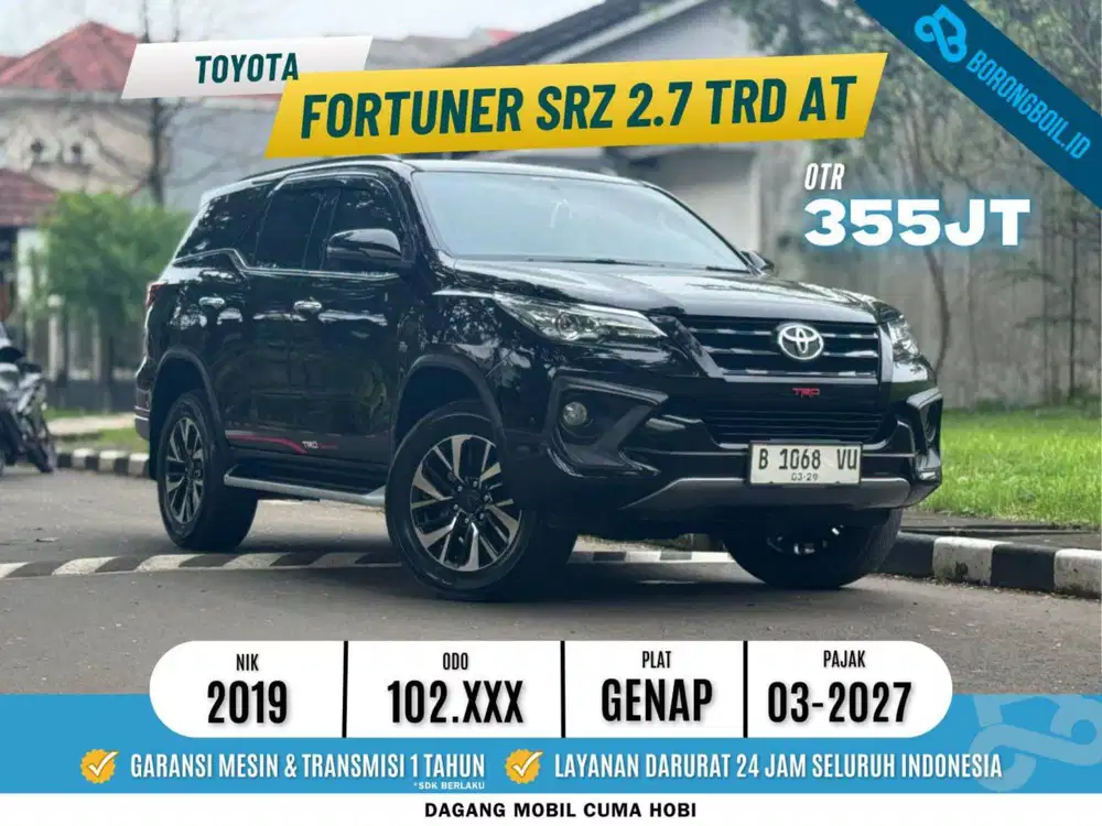 Termurah Toyota Fortuner SRZ 2.7 TRD AT 2019