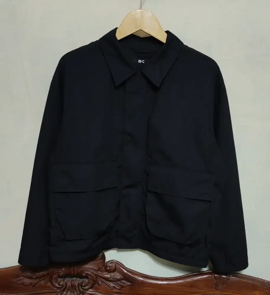Uniqlo C Blouson Jacket - Work Jaket Black Size S-M