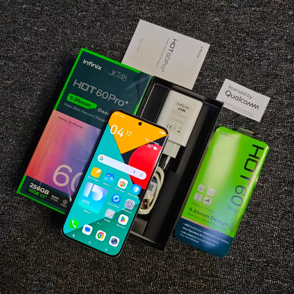 Infinix Hot 60 Pro Plus 8/256 GB Fullset Original Mulus