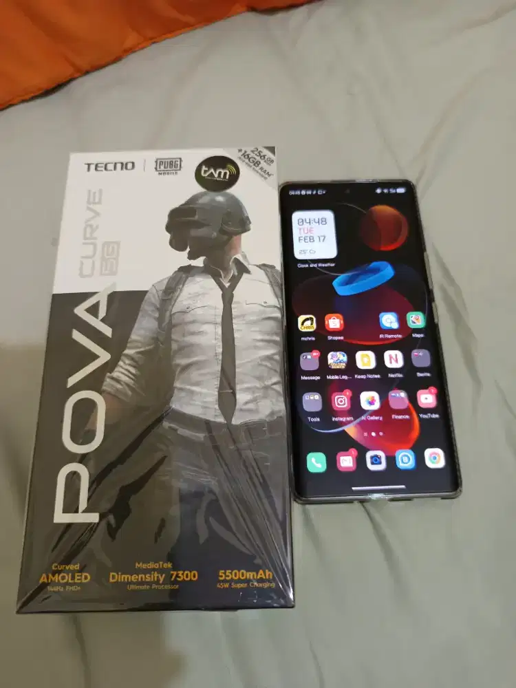 LIKE NEW TECNO POVA CURVE BARANG ISTIMEWA