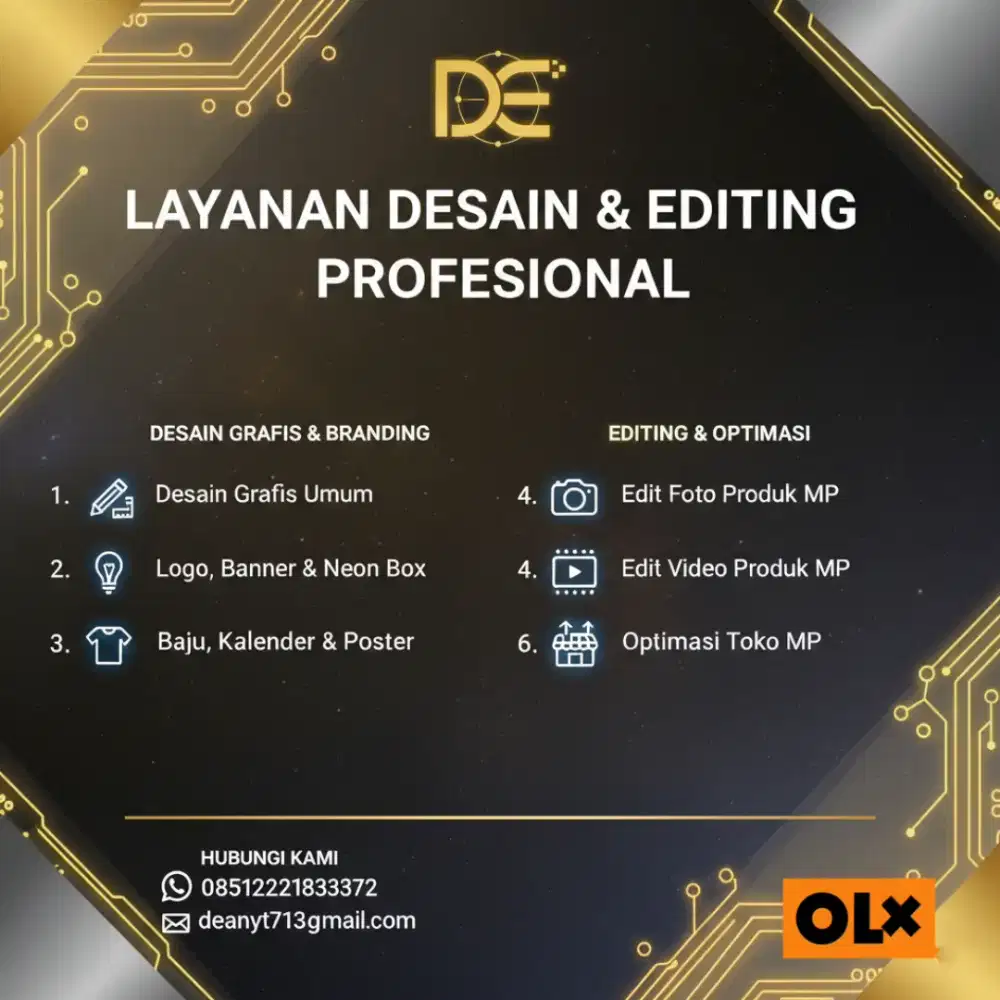 Jasa Pro Desain,Editing foto produk,logo,mock up,video produk,dll.