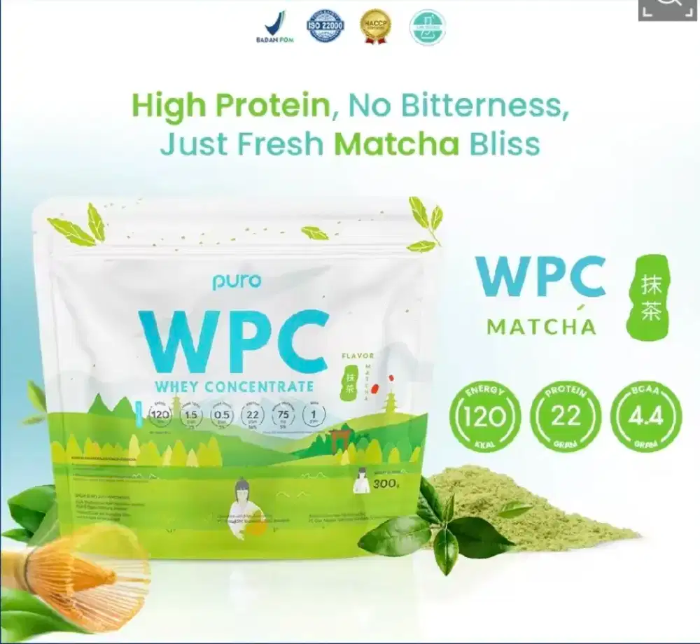 Puro Whey Protein Concentrate Matcha