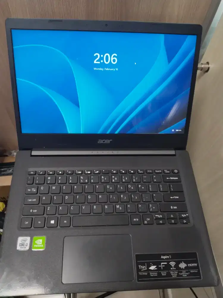 Dijual laptop Acer aspire intel core i3 gen 10 Ram 8GB DDR4 SSD 256GB