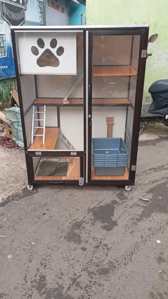 KANDANG KUCING ALUMUNIUM