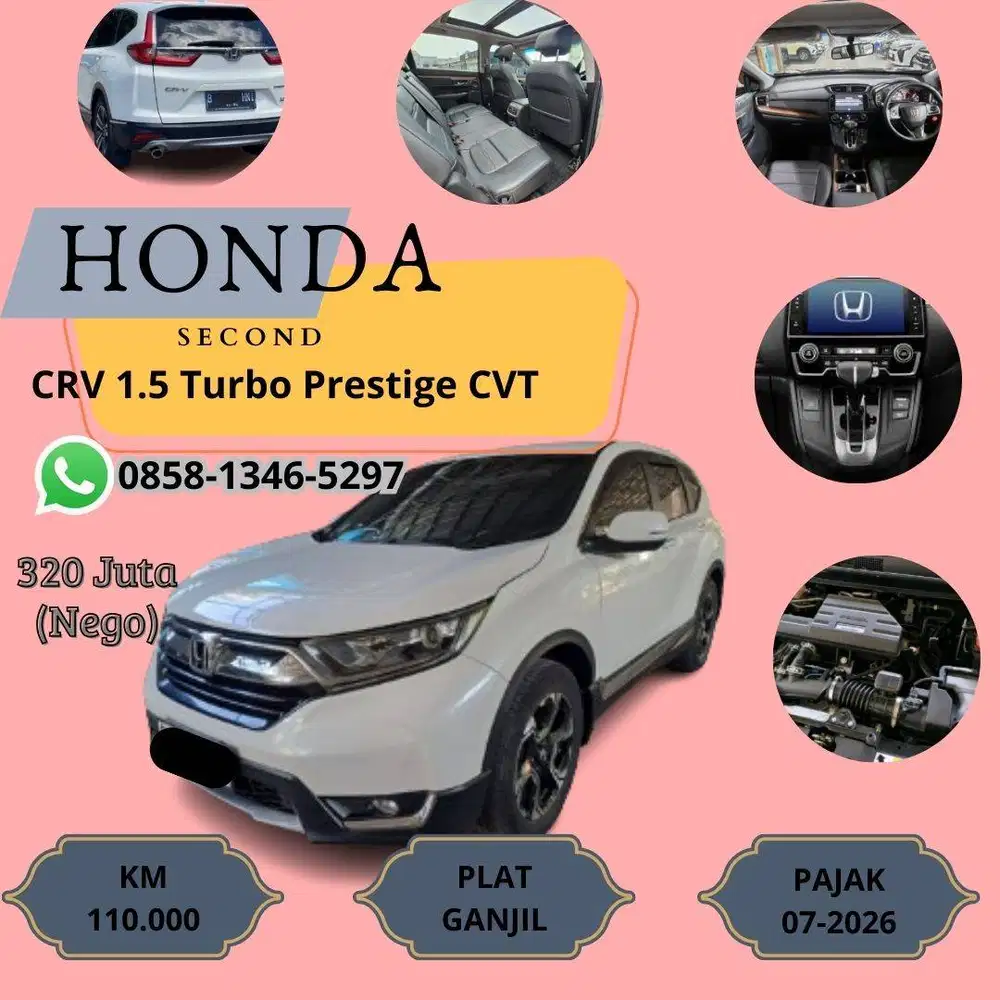 Honda crv 2019 second Bebas Banjir, Cirebon - O858 I346 5927