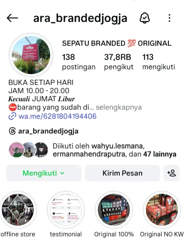 SEPATU ORIGINAL ara_brandedjogja