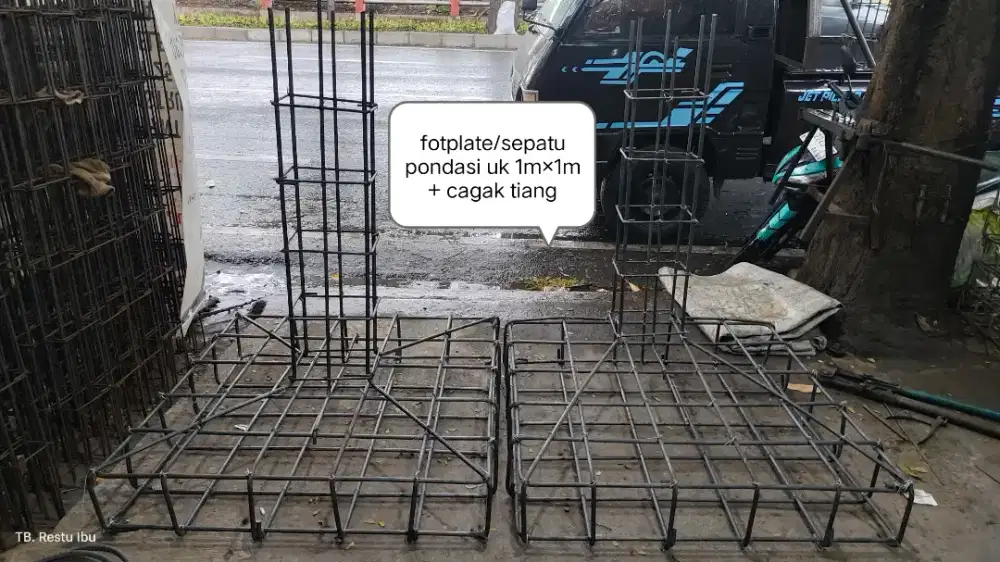 pusat penjualan besi rakitan fotplatee/sepatu pondasi