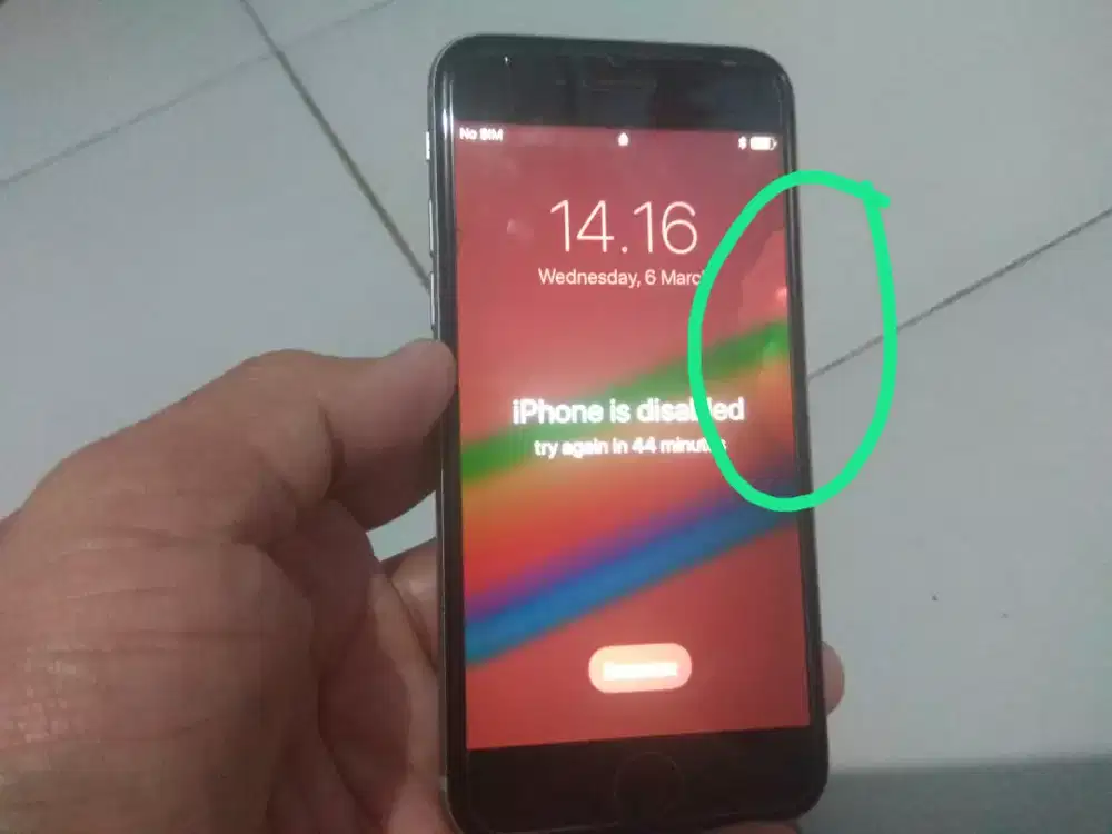 iPhone 6 ada minus dan lupa password