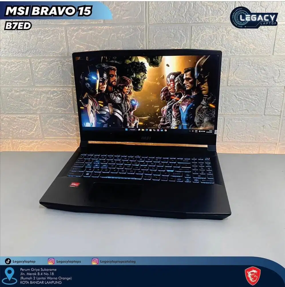 MSI BRAVO 15 B7ED | RX6550 4GB | RYZEN 5-7535HS | 8/512
