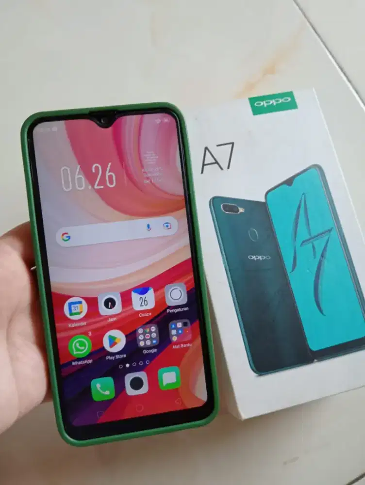 Bismillah Jual Hp Oppo A7 ram 4/64 GB Kondisi masih bagud,mulus
