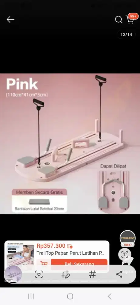 Alat olah raga perut simple