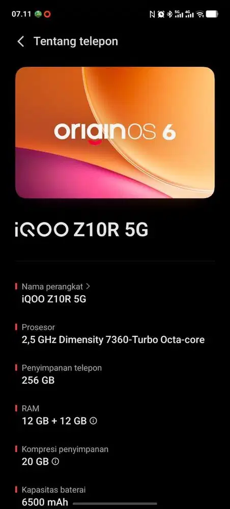 Iqoo Z10R 12/256GB