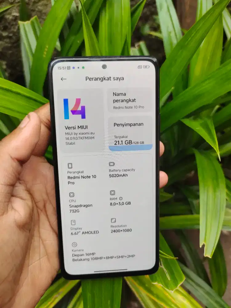 Redmi note 10 pro 8+3/128 segel mulus nfc