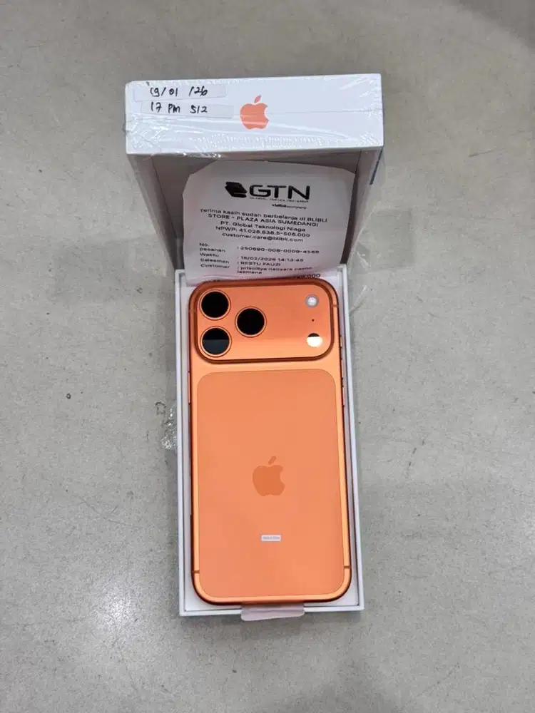 iphone 17 promax 512gb cosmic orange IBOX BNOB
