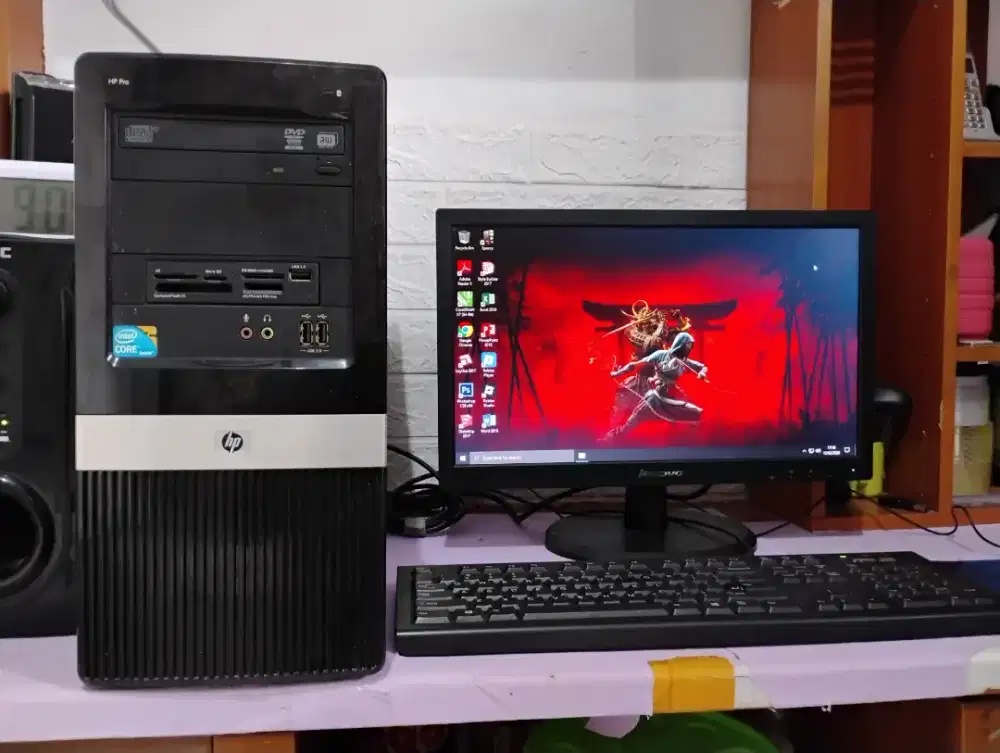 Pc editing intel core i7 + ram 8gb + vga amd + monitor 19inch