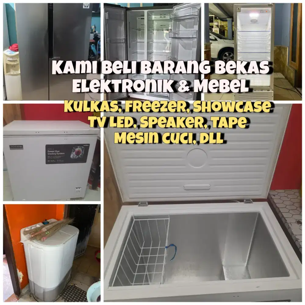 Monggo jualkan terus freezer dan kulkas bekasnya all kondisi