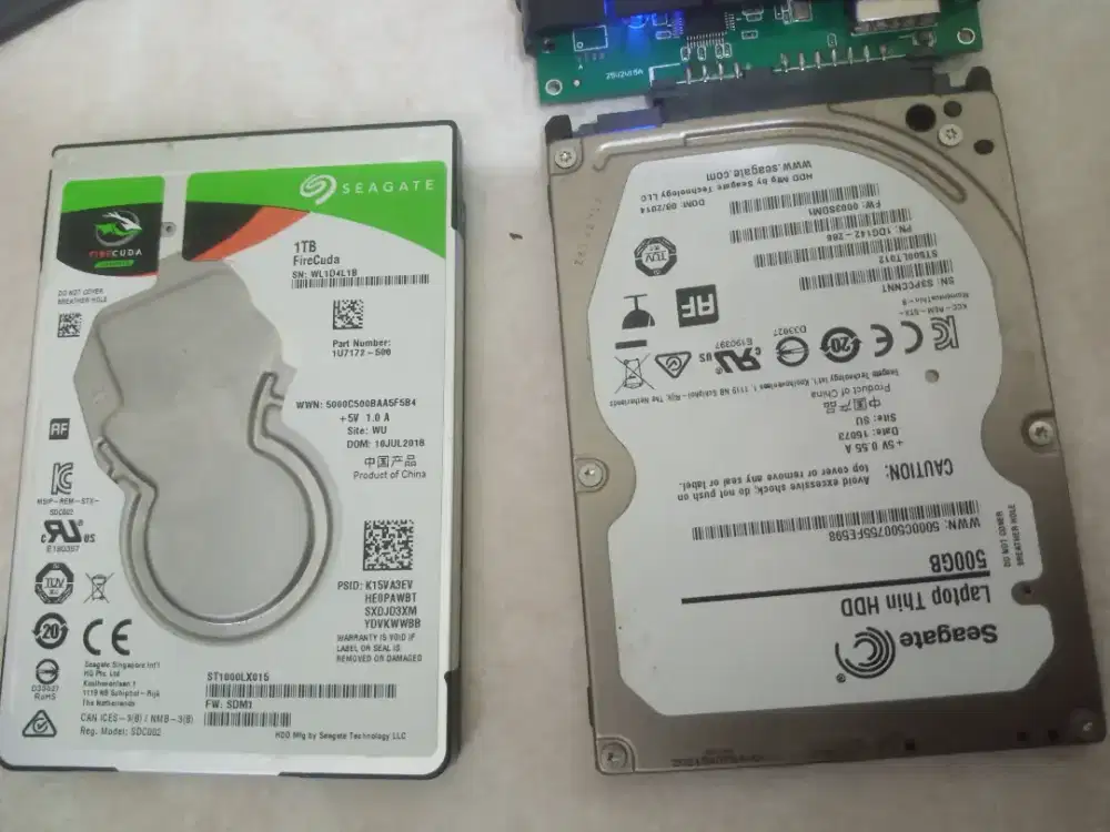 HD laptop Seagate 1TB+500GB